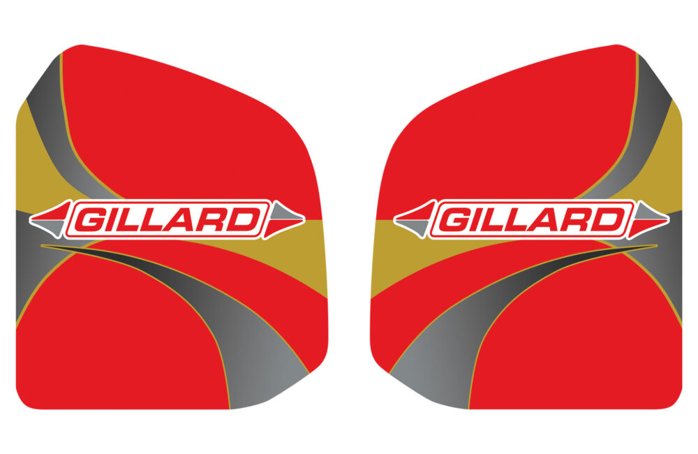 FUEL TANK 8,5 LTR STICKER GILLARD