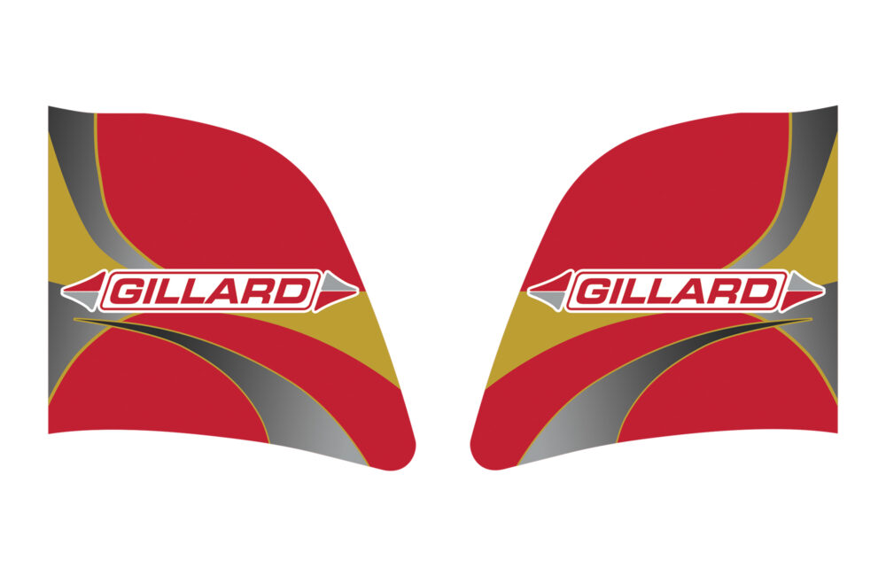 FUEL TANK 3 LTR STICKER GILLARD
