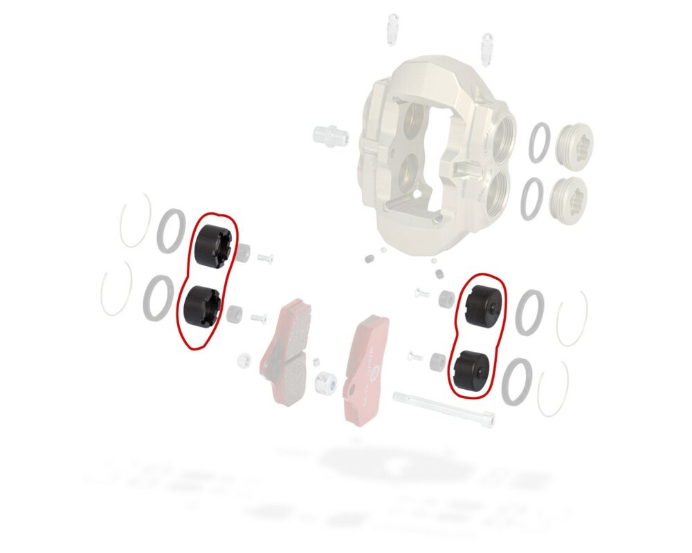 Front brake caliper piston KZ BSS