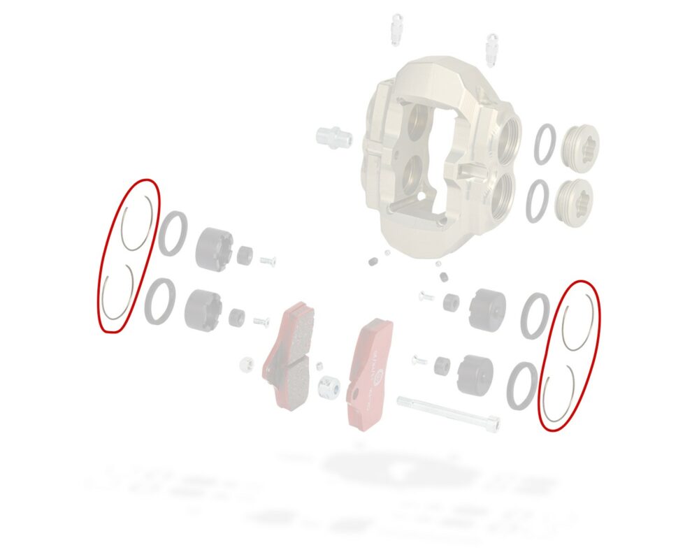 Front caliper thickness clip KZ BSS